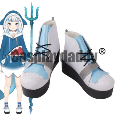 Vtuber Virtual YouTuber Gauru Gawr Gura Same-chan Cosplay Platform Shoes S008