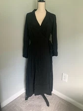 Grade & Gather Women's Black Wrap Dress Size Small NWT