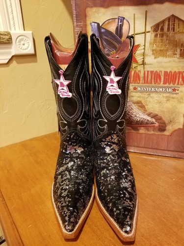 Los Altos Spangle Boots Size 7 - Picture 2 of 6