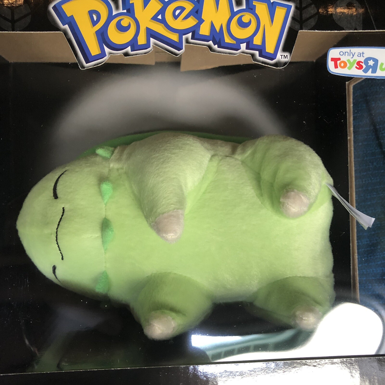 sleeping chikorita plush