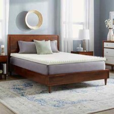 NEW COOL 3" SCULPTED MAX PLUSH COMFORT MEMORY FOAM BED MATTRESS TOPPER