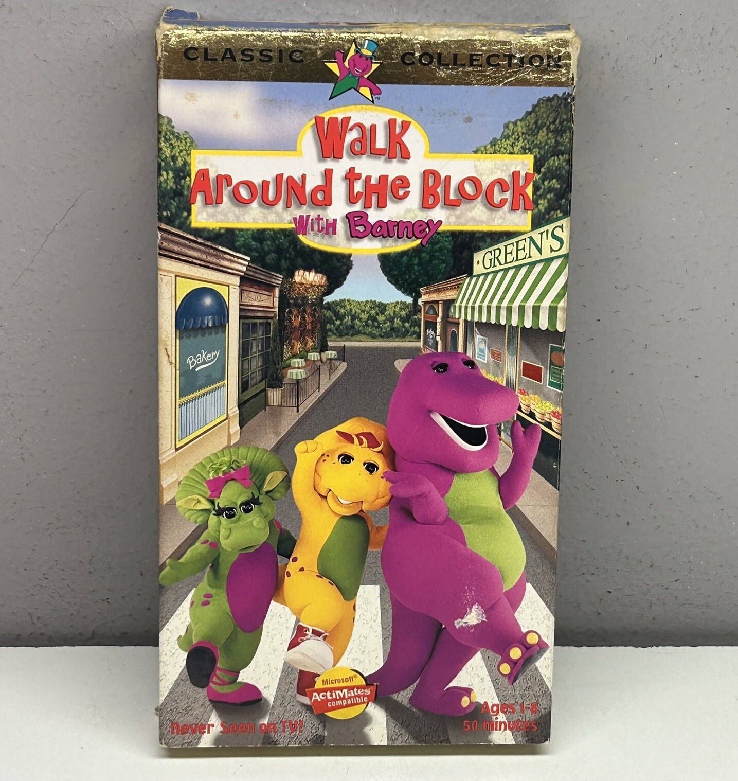 Barney Walk Around the Block with Barney VHS 1999 Video Tape Classic