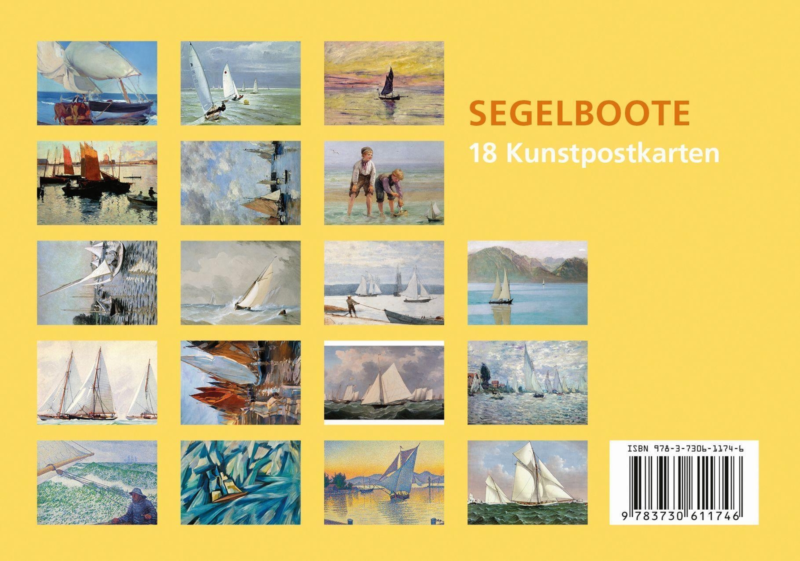 Thumbnail - Postkarten-set Segelboote 18 Kunstpostkarten Anaconda Verlag Stück 18