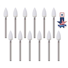 Dental White Stone Porcelain Resin Polishing Burs FG /Composite Finishing Burs