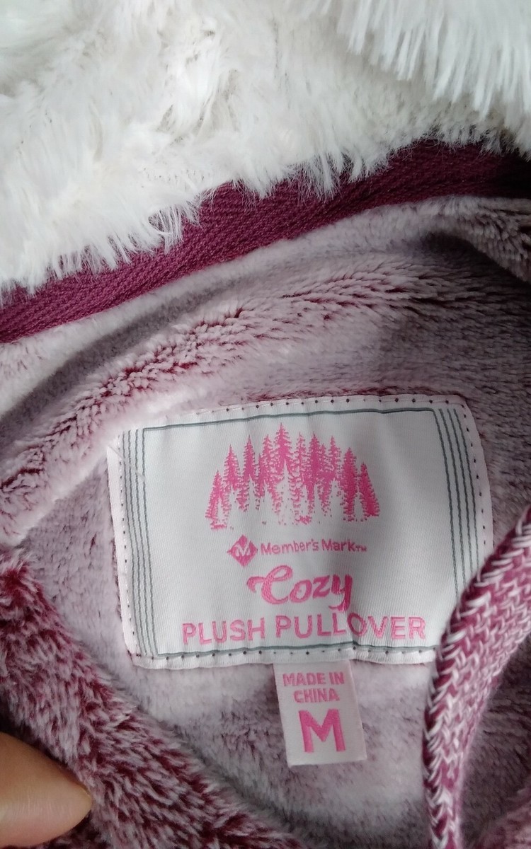 members mark cozy plush pullover