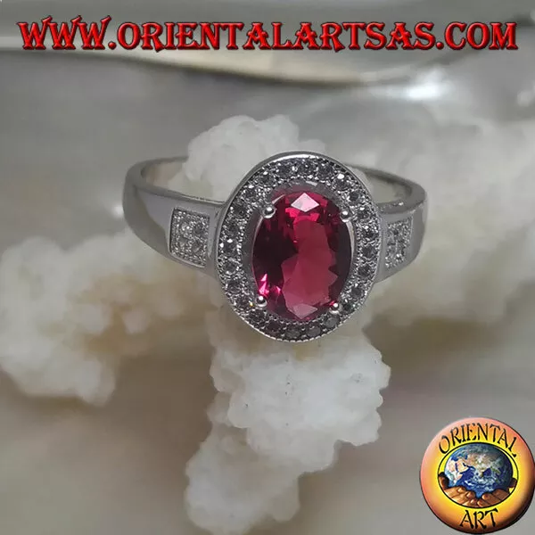 Anello rubino sintetico store