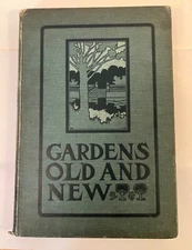 Vintage Gardens Old & New Arts & Crafts Decorated Binding Country Life ca. 1900