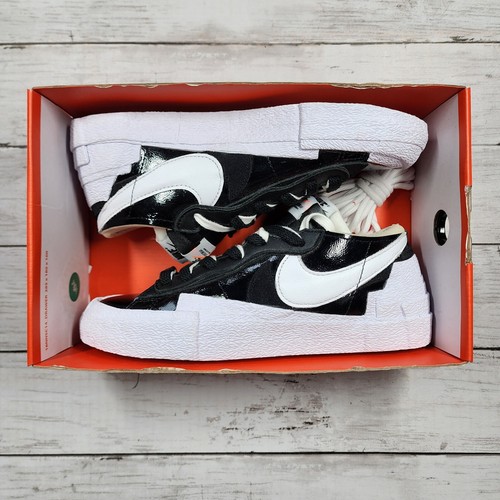 NIKE Blazer Low/Sacai Black White DM6443 001 - Men 6(Wo 7.5) NoLid