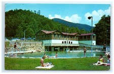 Postcard Maples Swimming Pool Posted 1959 Gatlinburg Tennessee