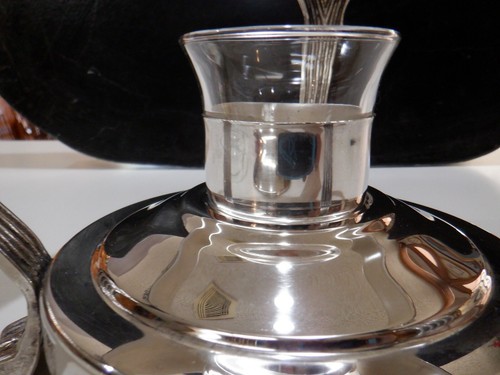 Plato y tapa rozadores Silverplate Eales 1779 con soporte con calentador - Imagen 10 de 12