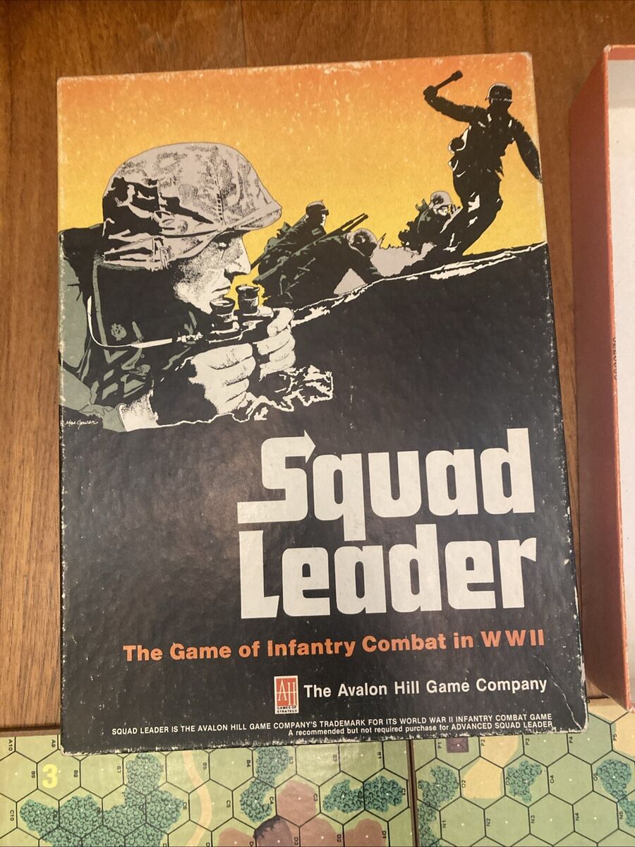 Squad Leader 4th Edition Board Game Avalon Hill WWII 1977 Squad Leader 4th Edition Board Game Avalon Hill WWII 1977