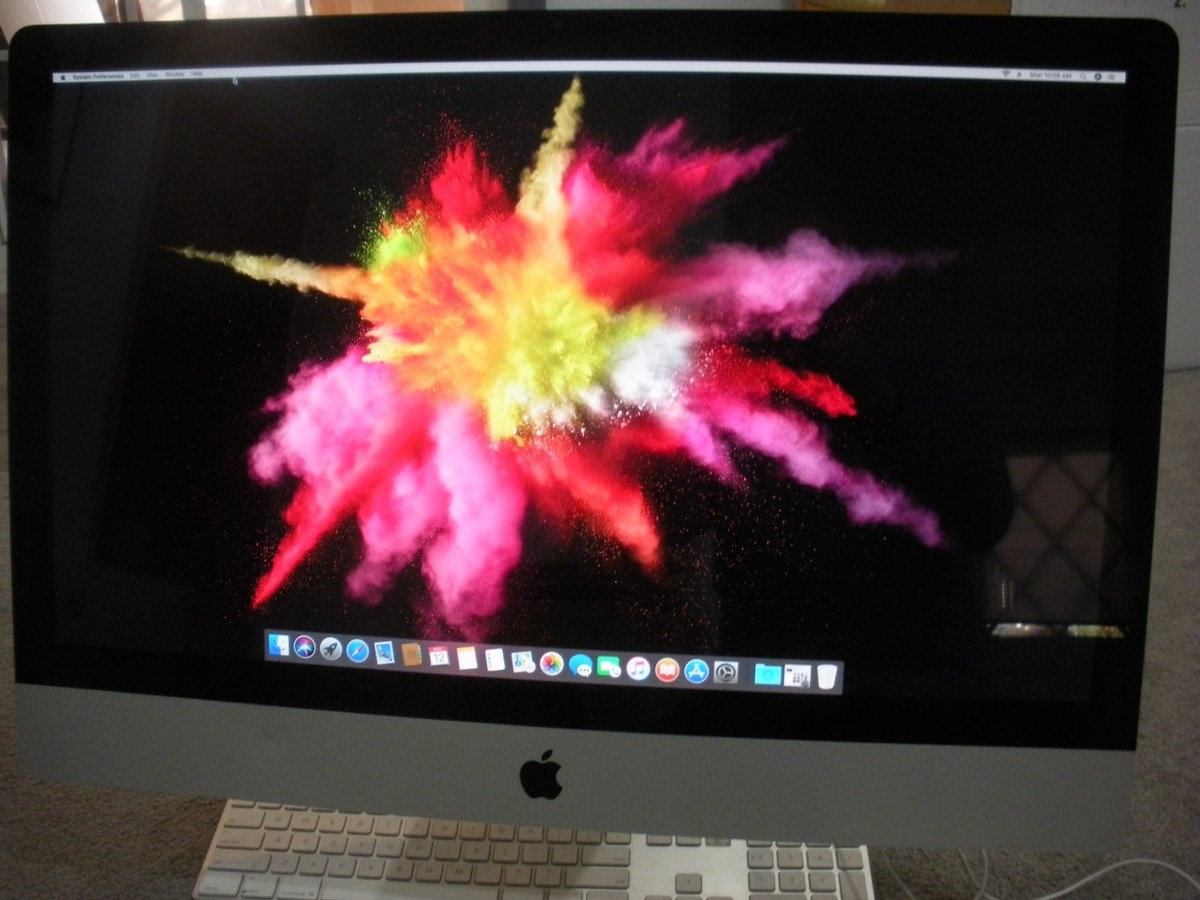 Apple iMac 27 Intel Core i5 2.7 GHz, 8 GB, 1 TB HD, DVD. KeyBoard