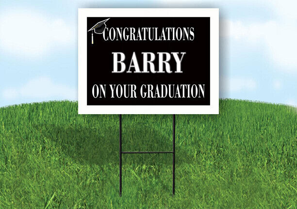 BARRY CONGRATULATIONS GRADUATION 18 in Direct stock Now on sale discount x Road Sign Yard 24 Si