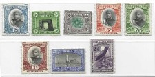 TONGA 1897 SCOTT # 42-45, 47, 49, 50, 51 MINT HINGED F-VF
