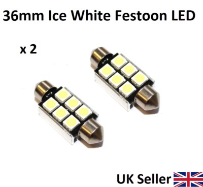 PREMIUM Festoon CANBUS 36mm C5W SV8 5050 Light Bulb Interior Number Plate White