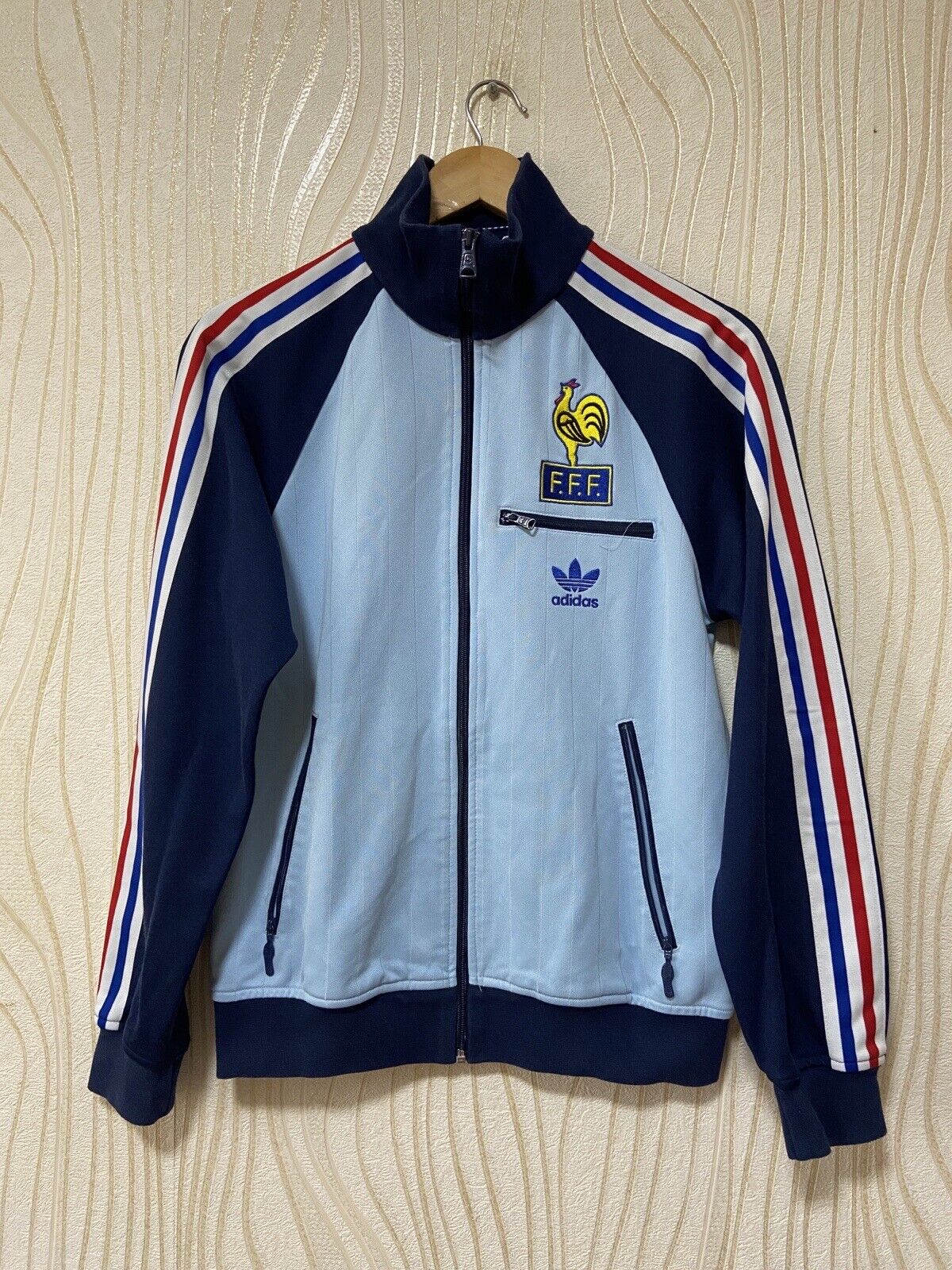 insulto rápido arco FRANCE RETRO FOOTBALL SOCCER TRACK JACKET ADIDAS ORIGINALS P04034 sz S |  eBay