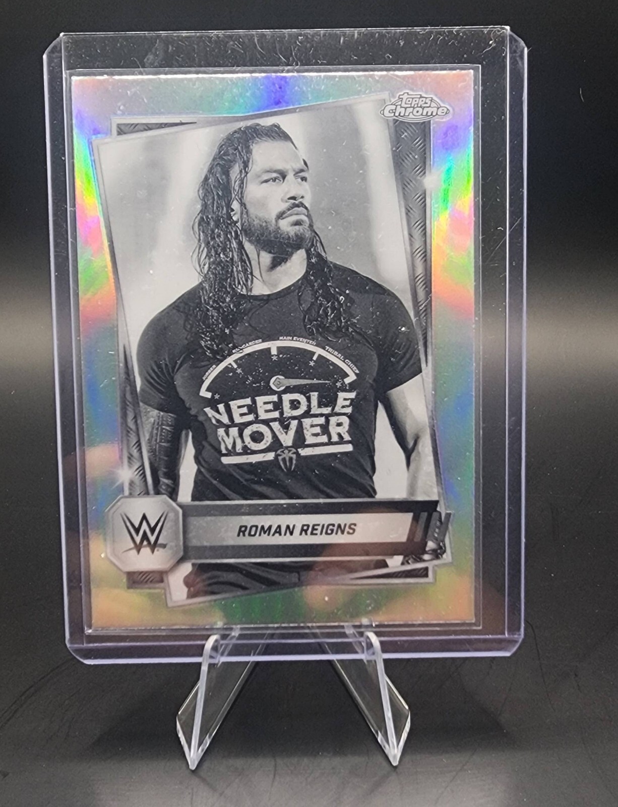 Roman Reigns 2025 Topps Chrome WWE Sepia Refractor #3