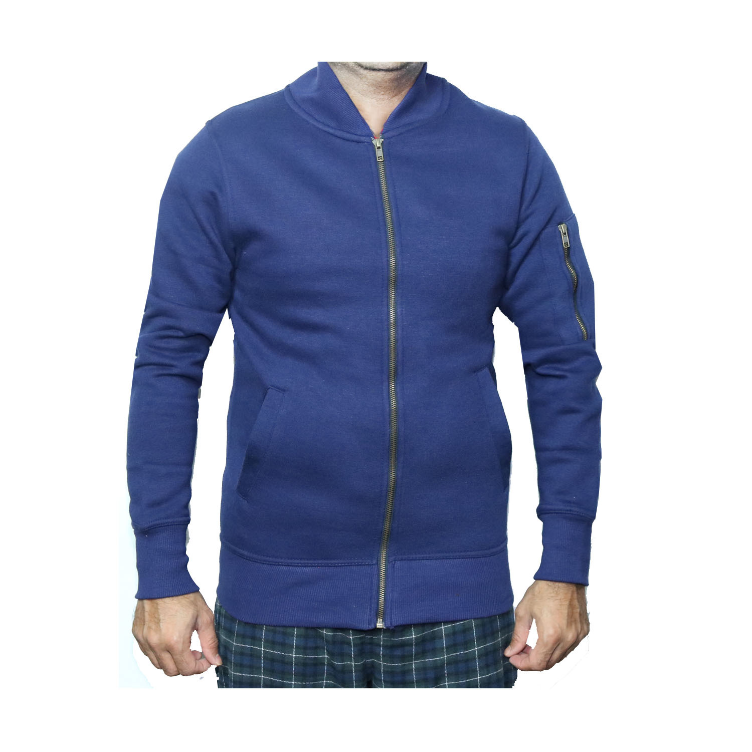 MA1 Mens Army Pilot Biker Bomber Zip Military Security Harrington