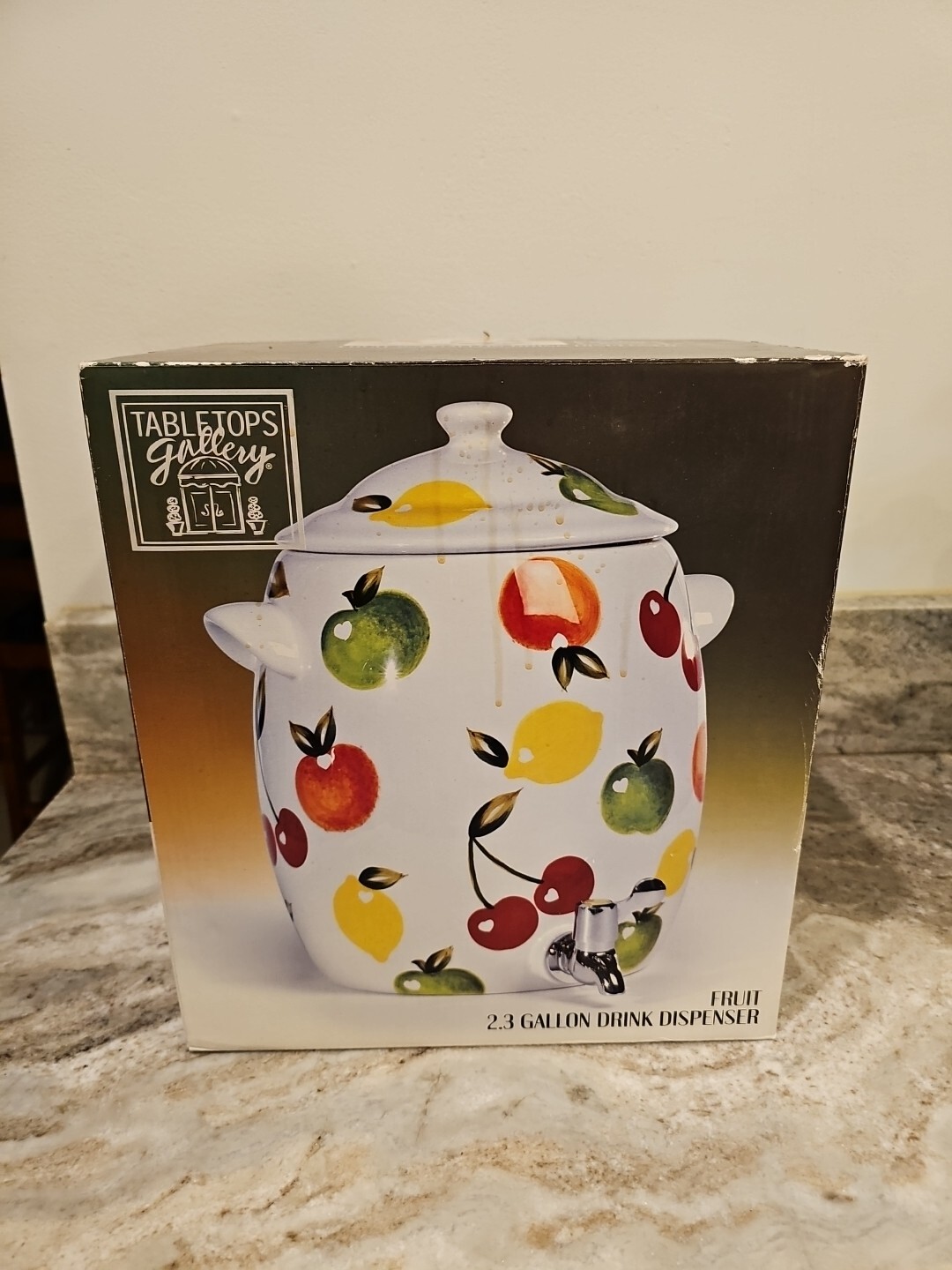 Tabletops Gallery Beverage Dispenser Provincial Fruit Hand Crafted