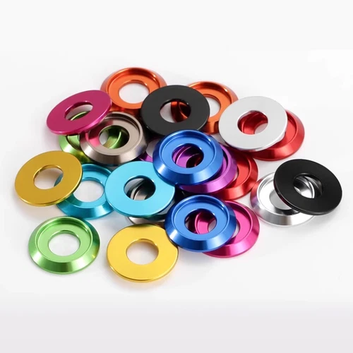 M2 M2,5 M3 - M8 Farben Linsen-/Knopfschraube Schraube Scheibe Aluminium eloxiert - Picture 5 of 18