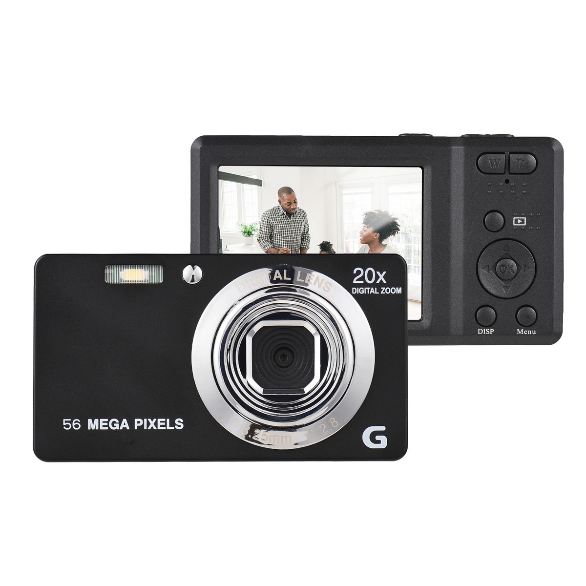 4K 56MP Portable Digital Camera Ultra HD 20X Zoom Anti-shaking