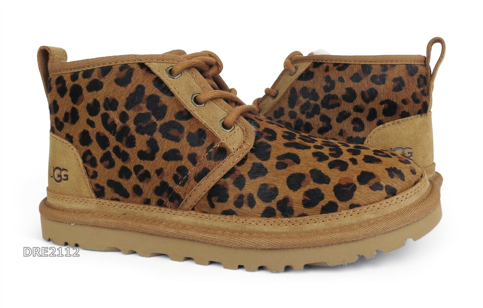 UGG Neumel Leopard Natural Fur Shoes 