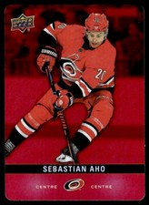 2019-20 Upper Deck Tim Hortons Red Die Cut Sebastian Aho Carolina Hurricanes