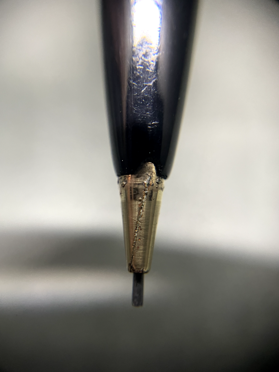 V-Good] MONTBLANC No.15 Pix Black Vintage 0.9mm Knock-system