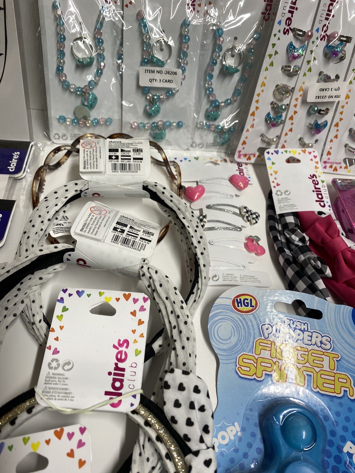 Wholesale Job Lot Of Claire’s Accessories Mixed Lot Brand New Total