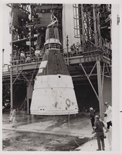 Gemini 1 RARE NASA Spacecraft Hoisting Engineers Operations Original Photo