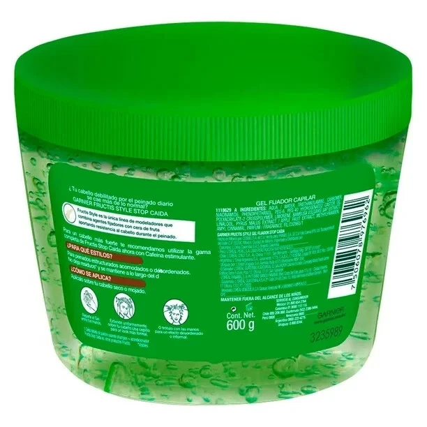 2 x Garnier Fructis Style Gel Anticaída/Detener Caida Stop Hairloss 600 g EA Foto 2 de 3