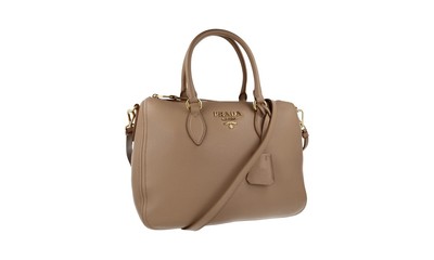 PRADA Leather Shoulder Bag / Handbag - 1BB023 - Beige - NEW | eBay 