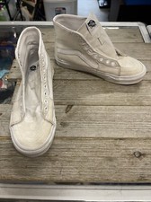Vans Unisex Sk8 Hi 721356 White Casual Shoes Sneakers Size Men  s 5 Women  s 6.5