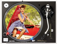 PINUP VINESSA SHAW - DJ SLIPMAT 1200's or any turntable, record player