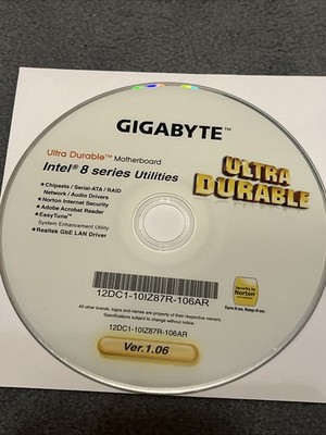 Gigabyte Intel 8 Series Utilities 12DC1-10IZ87R-106AR Ver. 1.06