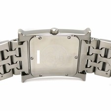 Hermes HH1.510 watch quartz men's wristwatch white dial used Stainless 9