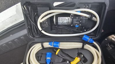 #ad XTL 12V 80W Electric Pressure Washer Pump Portable Intelligent Mini Water Pump $60.00