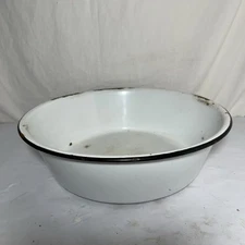 Vintage Hanging Produce Scale Enamel Basket Bowl Hobart / Chatillon Double Faced
