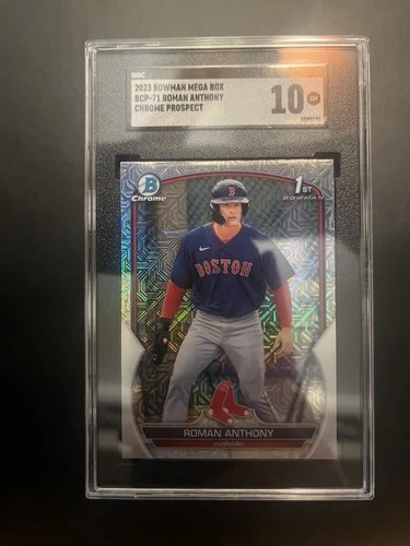 2023 First 1st Bowman Mega Box Chrome Prospects Roman Anthony #BCP-71 Sgc 10