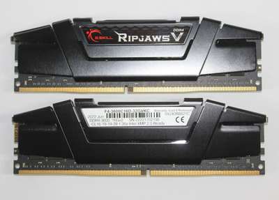 G.Skill RipJaws V 32GB (2x16GB) RAM DDR4 3600MHz F4-3600C16D