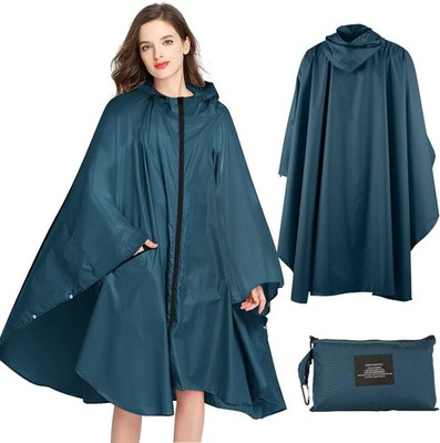 Lively Life Lightweight Waterproof Rain Poncho for Women Men, Windproof Reusable