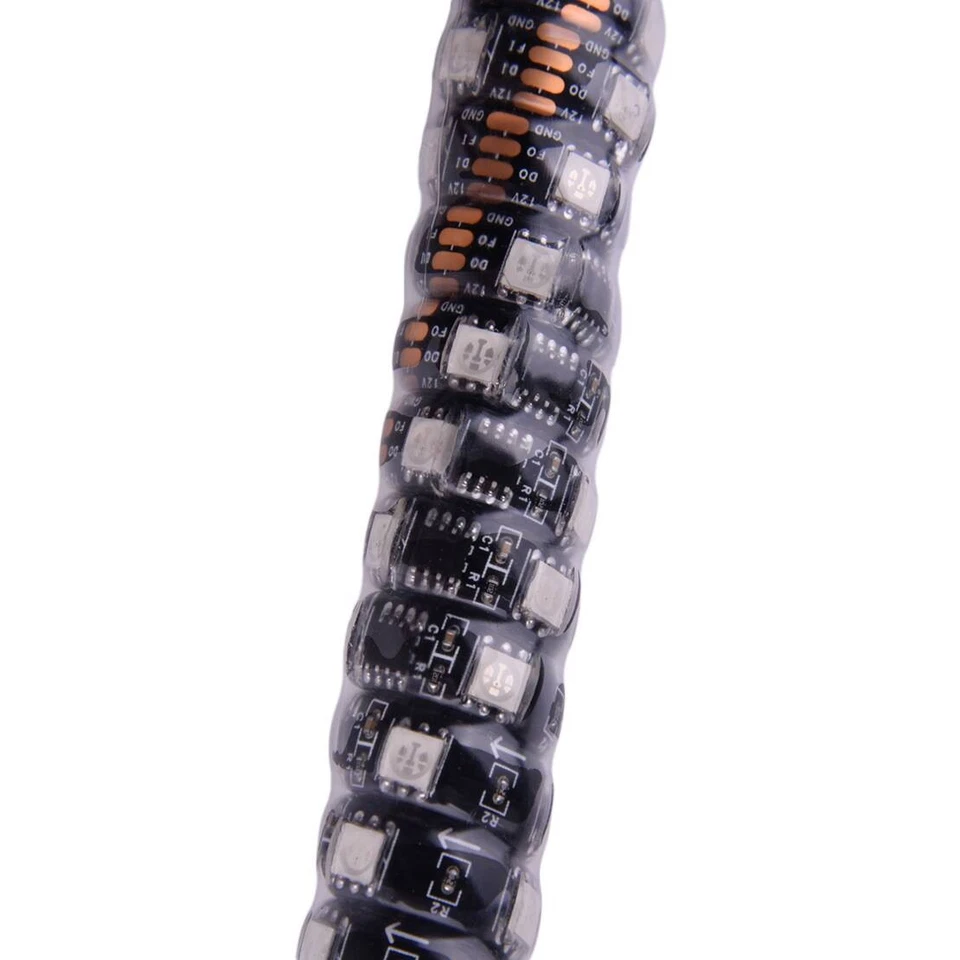 2pcs 1FT RGB LED Light Remote Control Flagpole Antenna Lamp For ATV Off-Road xj - Image 3 of 4