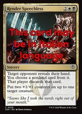 MTG 4x RENDER SPEECHLESS EXC - AMMUTOLIRE 220...