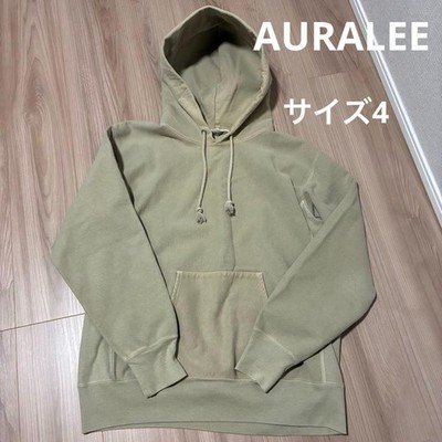 AURALEE Super Milled Sweat PO Parka Beige Cotton/Acrylic Japan AURALEE Super Milled Sweat PO Parka Beige Cotton/Acrylic Japan