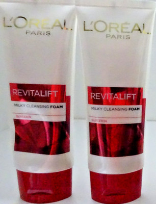 Loreal Paris Revitalift Milky Cleansing Foam 2 X 100 ml = 200 ml