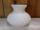 Vintage Hobnail White Milk Glass Globe Lamp Shade 3.25" Fitter