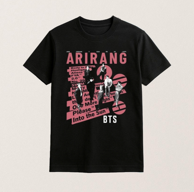 BTS Arirang World Tour 2026 T Shirt Bangtan K-Pop Concert Tee