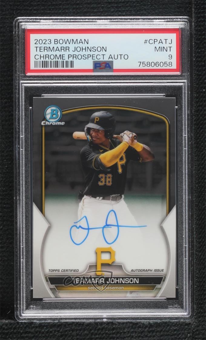 2023 Bowman Chrome Prospect Auto Termarr Johnson #CPA-TJ PSA 9 MINT Auto 2l4