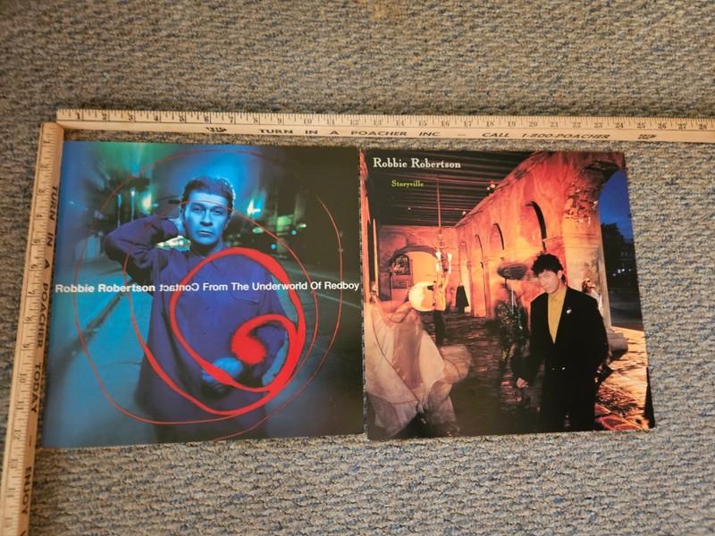 Robbie Robertson Promotional Poster Flats 12 X 12 And Magazines Rare
