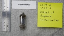 12AX7 ECC83 AMPEREX LONG PLATE RIBBED SQUARE GETTER BUGLE BOY